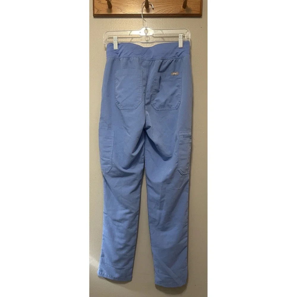 Figs Scrub Pants Tech Collection Lot Of 2 Women's Size Small Blue/Black